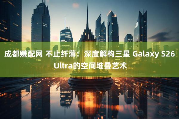 成都赚配网 不止纤薄：深度解构三星 Galaxy S26 Ultra的空间堆叠艺术