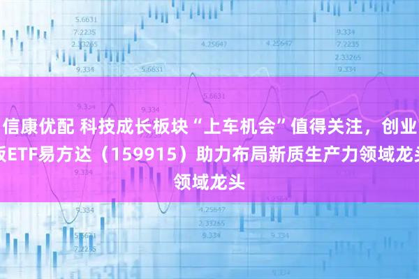 信康优配 科技成长板块“上车机会”值得关注，创业板ETF易方达（159915）助力布局新质生产力领域龙头