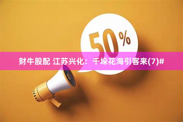 财牛股配 江苏兴化：千垛花海引客来(7)#